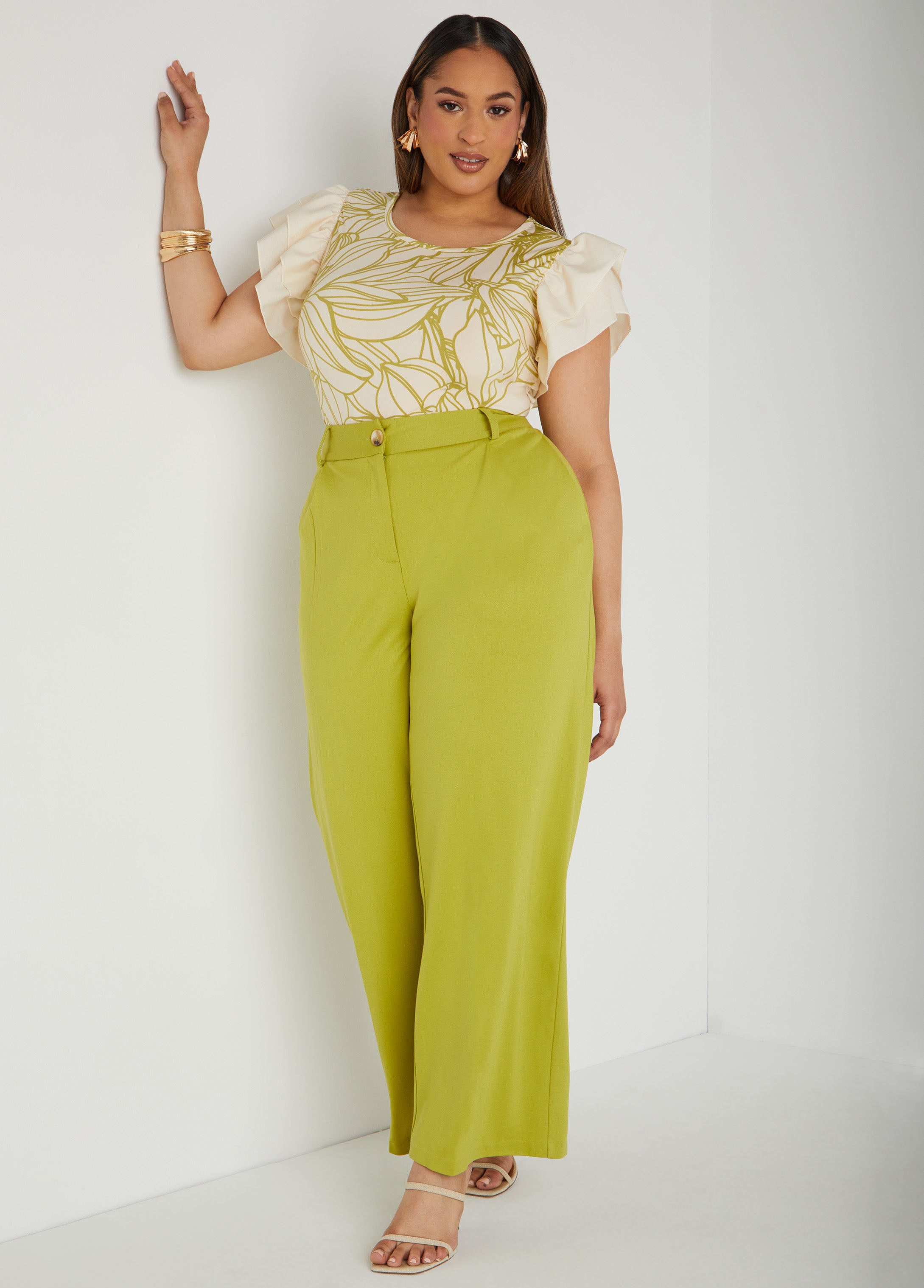 Paneled Floral Print Top、mySite、bengalsvssteelers