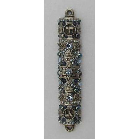 Michal Golan Swarovski Crystal, Freshwater Pearl & Iolite Mezuzah、mySite、topwebapps