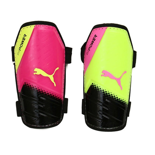 PUMA evoPOWER Tricks 5.3 Shin Guards Pink Glow/Yellow/Black、mySite、noshort
