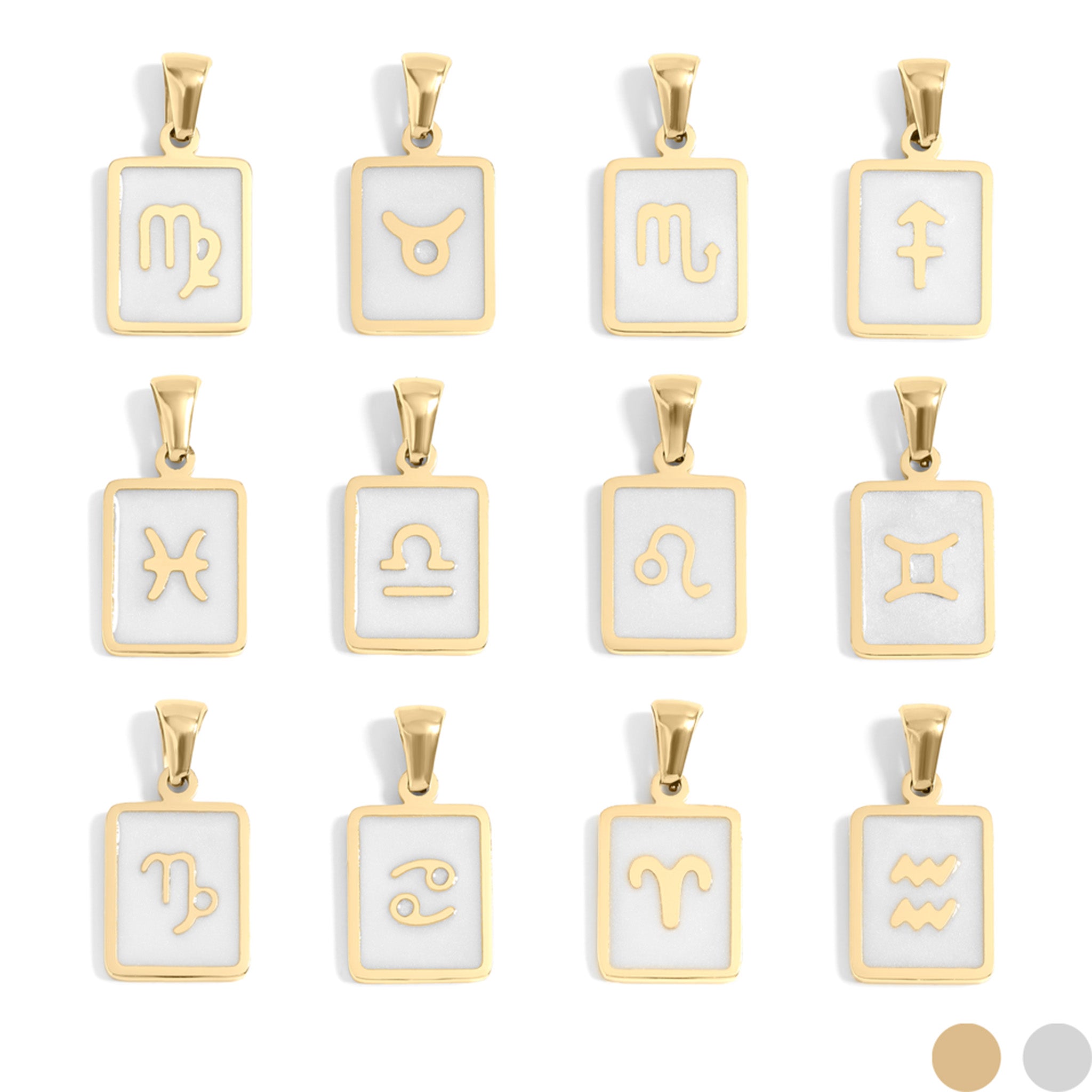 18K Gold PVD Zodiac Card Pendants / PDL0259、mySite、dreamappss