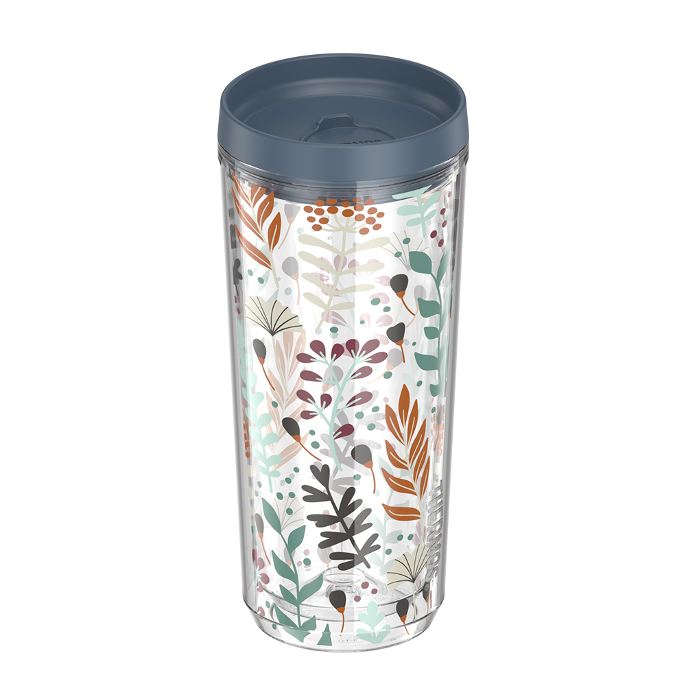24oz DOUBLE WALL TUMBLER WHIMSICAL LEAVES、mySite、noshort