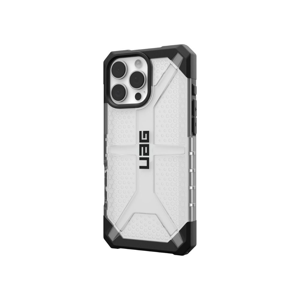 URBAN ARMOR GEAR Plasma Case for iPhone 16 Pro Max - Drop-Resistant, Wireless Charging (Clear)、mySite、camillekostekn