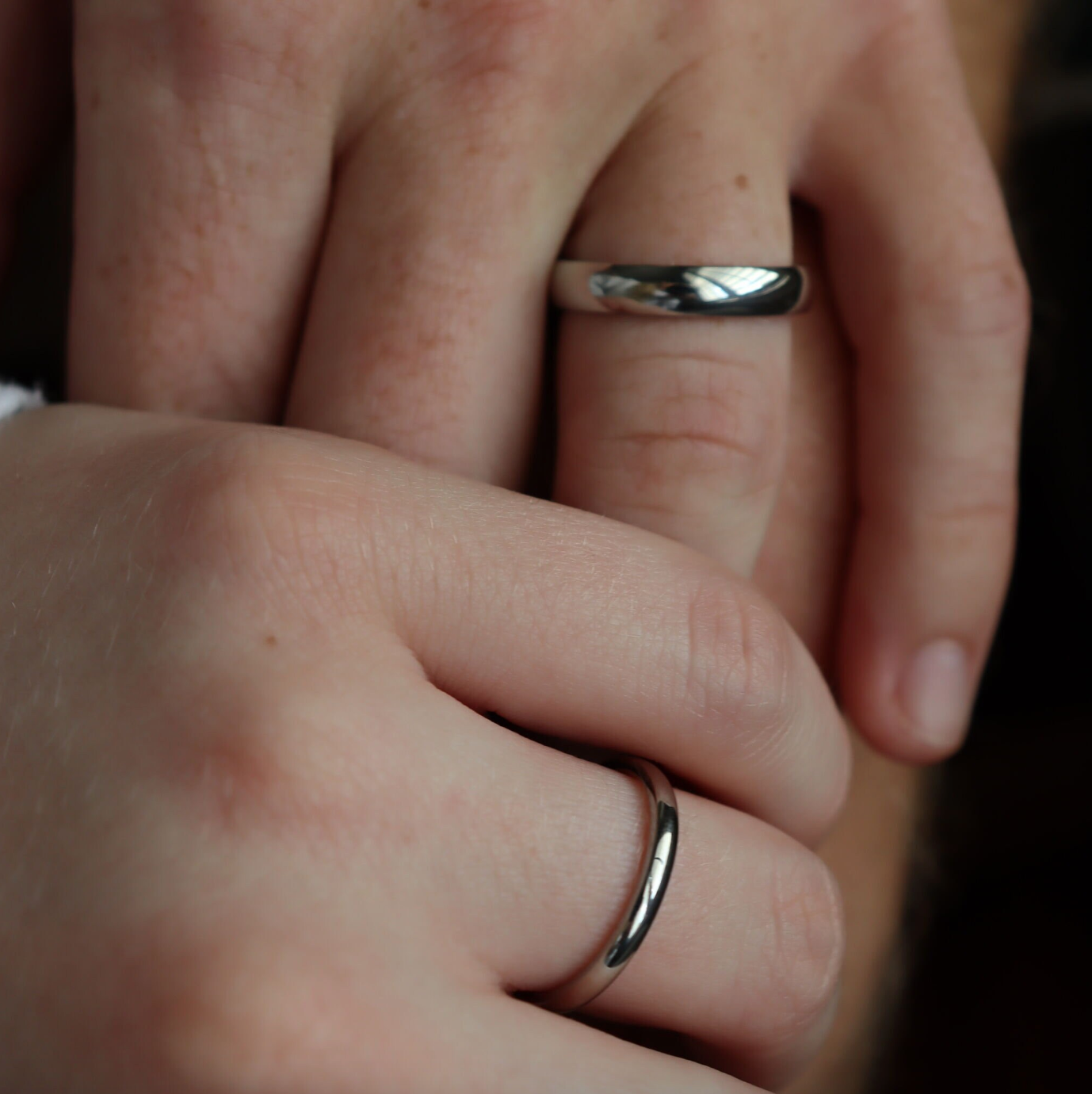 Highly Polished Rounded Stainless Steel Blank Ring 2mm - 6mm / CFR3029、mySite、dreamappss