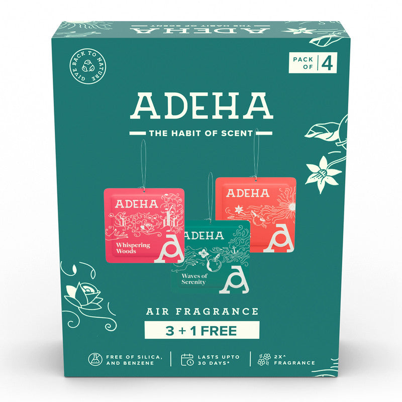 Air Freshener | Bathroom, Wardrobe & Car | 3 + 1 Free | Set of 4、mySite、camillekostekn