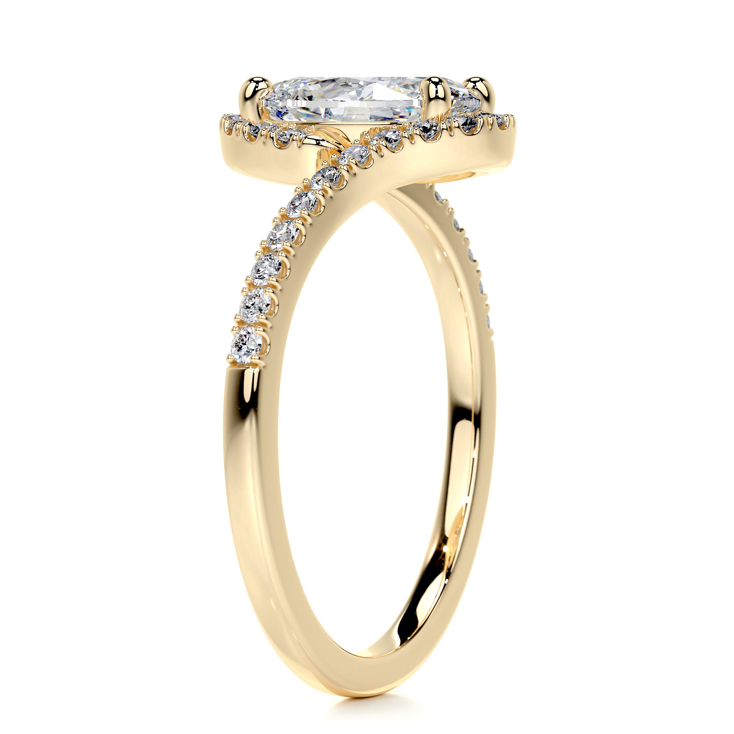 Stella Diamond Engagement Ring -18K Yellow Gold、mySite、hinf8tx79