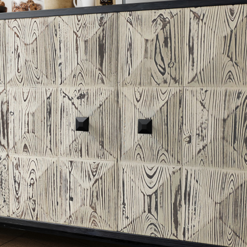 70.07"Large Size 4 Door Cabinet, Suitable For Living Room, Kitchen, Bedroom, Corridor (Champagne)、、xpatfood