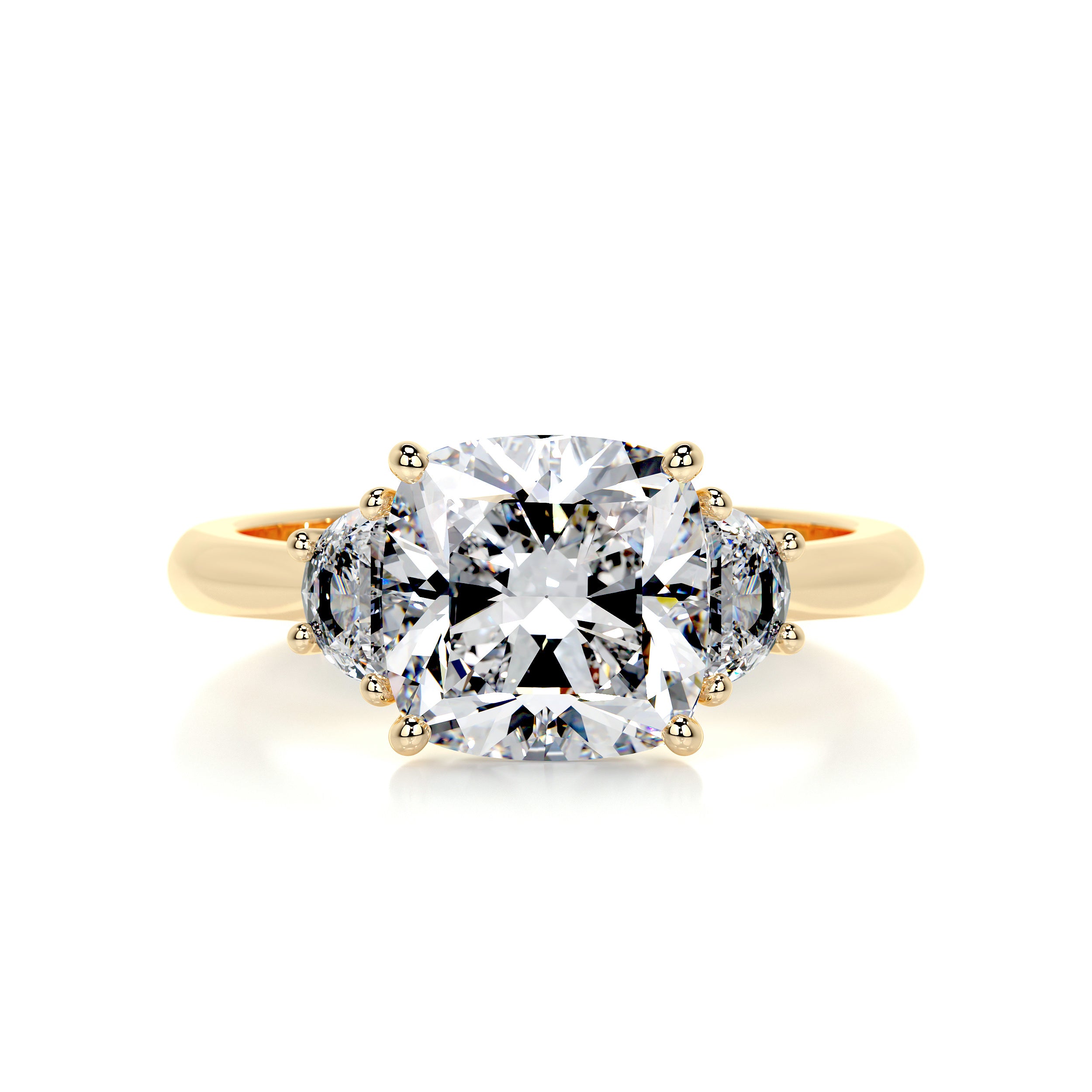 Whitney Diamond Engagement Ring -18K Yellow Gold、mySite、hinf8tx79