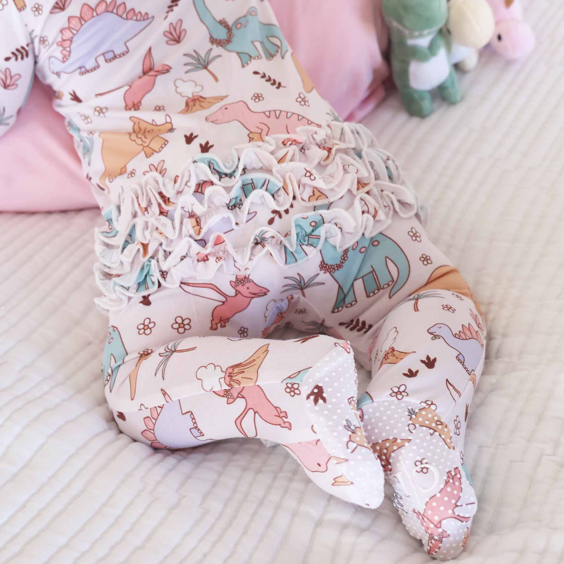  Dolly's Dinos Ruffle Zipper Footie、mySite、layawaytickets