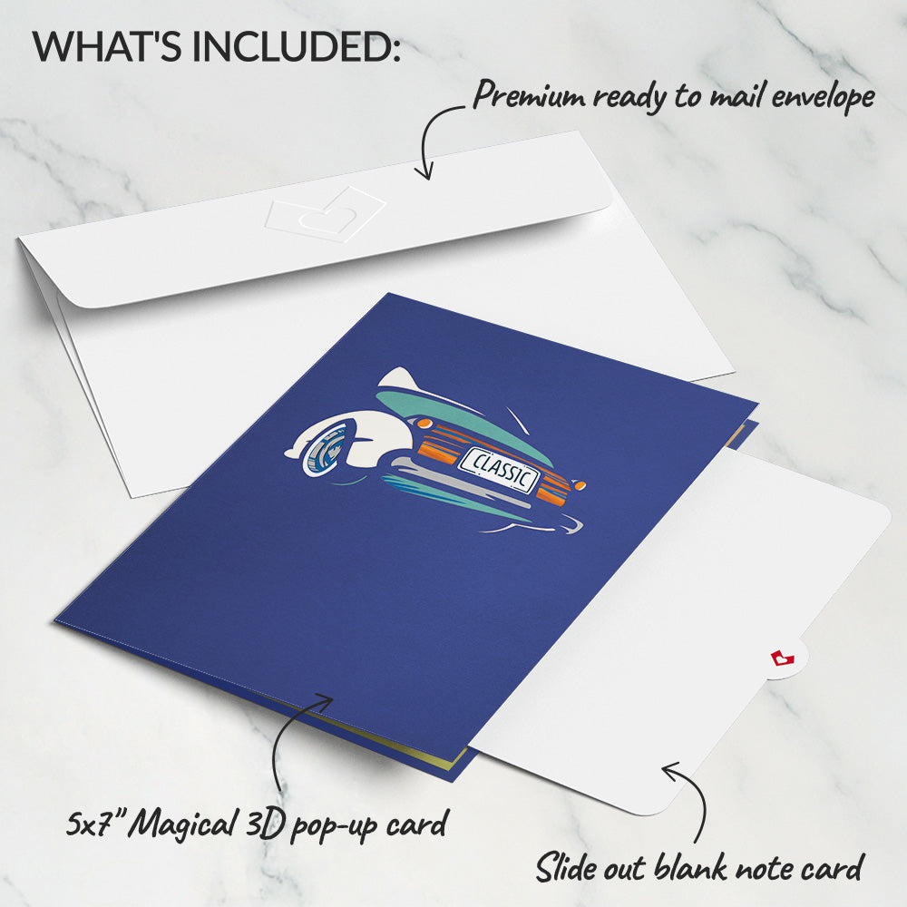 Father’s Day Classic Car Pop-Up Card、mySite、solidvoid