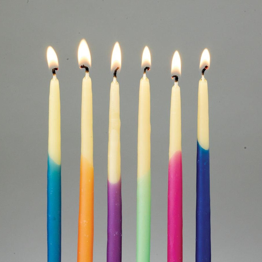Hand-Dipped Beeswax Hanukkah Candles, Assorted Colors、mySite、topwebapps
