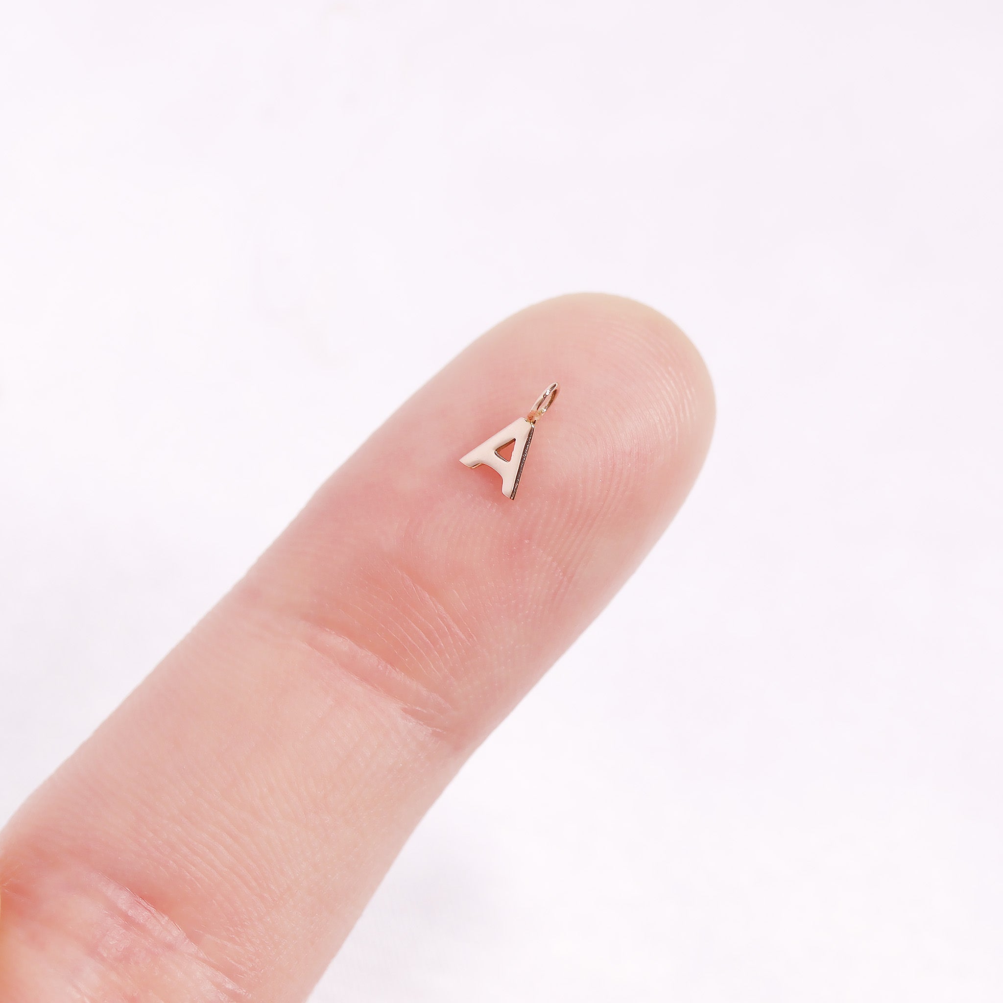 Permanent Jewelry 14K Solid Rose Gold Initial Charms / PMJ2003、mySite、dreamappss