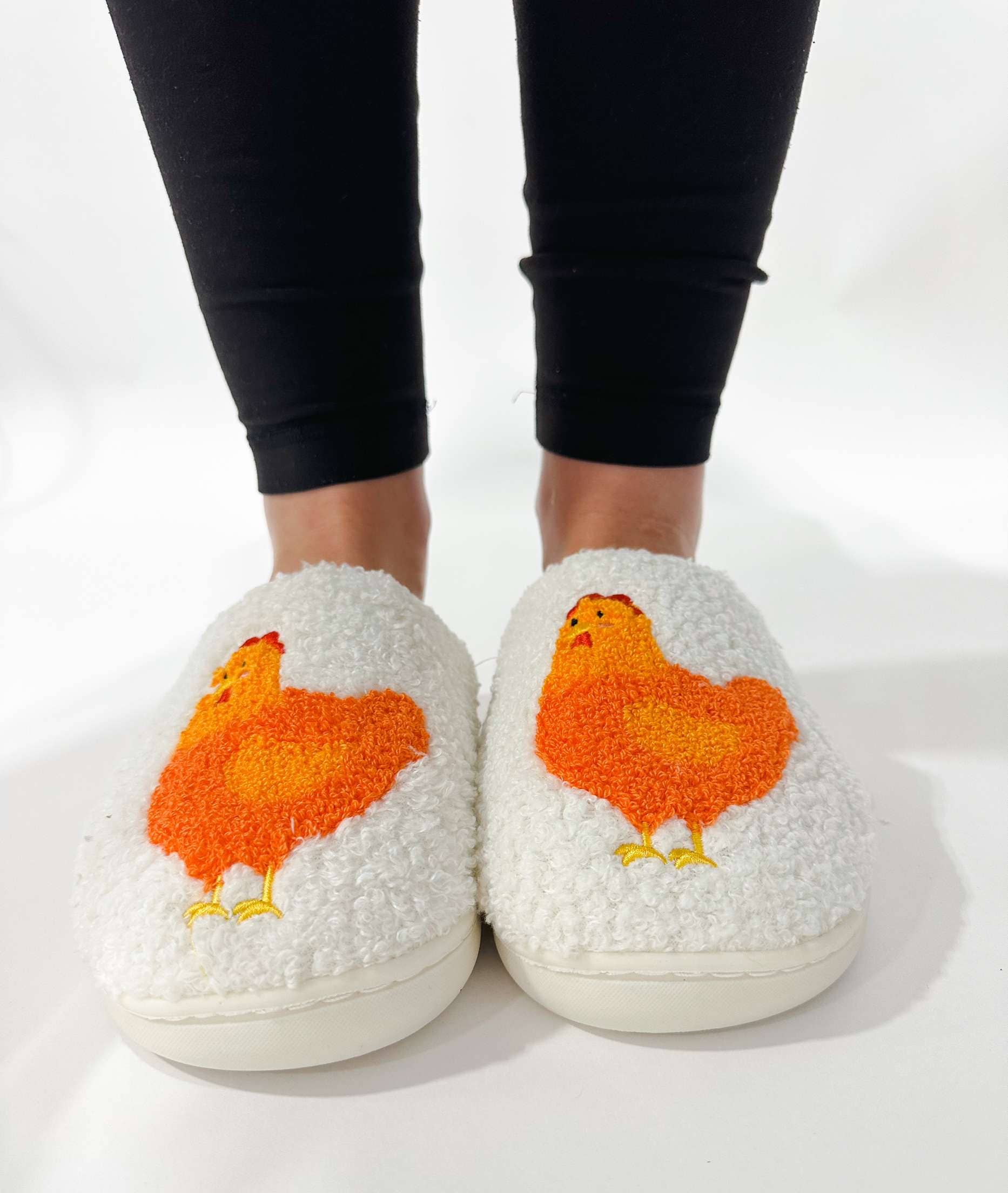 Fuzzy Chicken Slippers- Adult Chicken Lovers LOOK!、mySite、g9winljtr