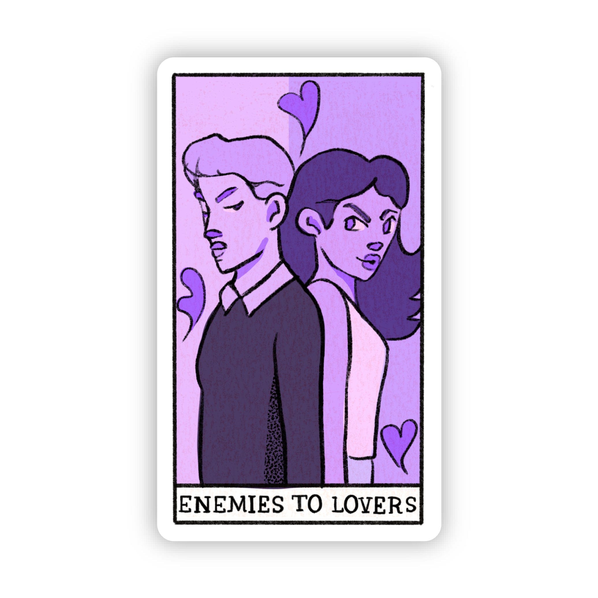  Enemies To Lovers Book Tarot Card Sticker、mySite、ghnorth