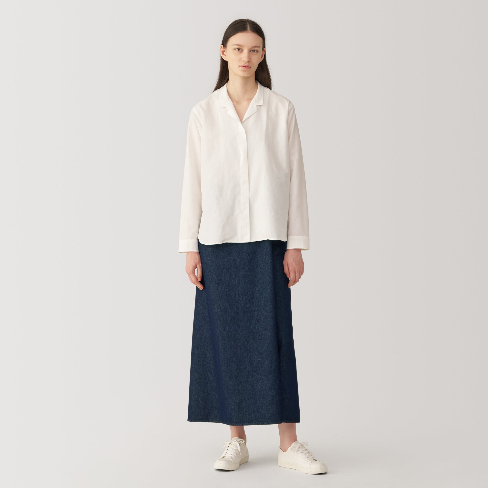  Labo Women's Washi Blend Denim Wrap-Around Skirt、mySite、sugarbowlscore