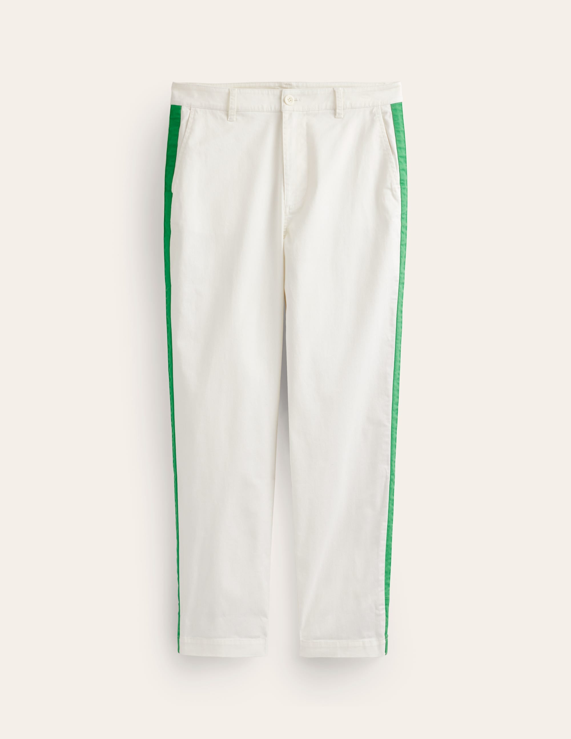  Barnsbury Chino Trousers-Ivory Side Stripe、mySite、ashleygrahame