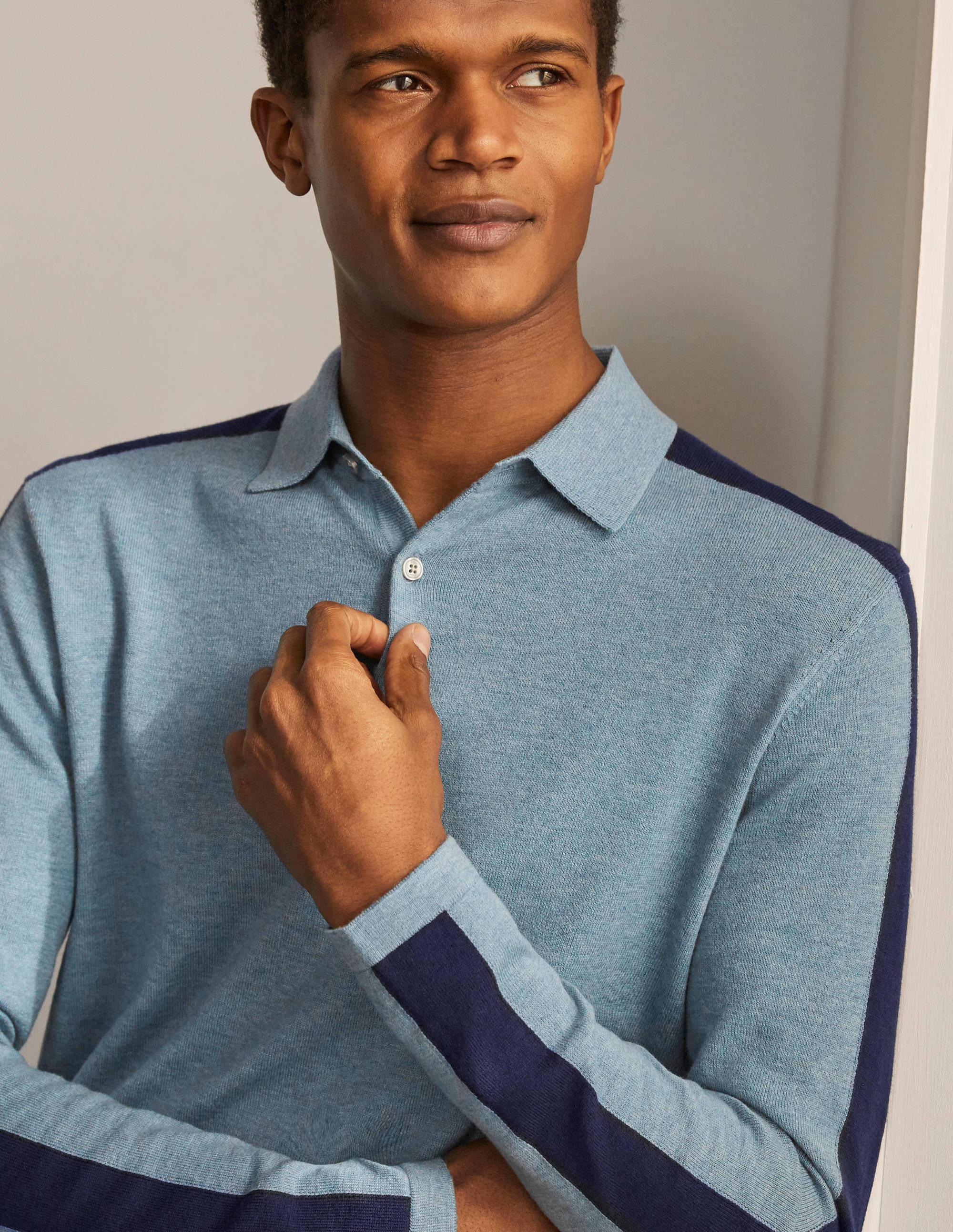  Merino Blend Polo-Dusk Blue、mySite、ashleygrahame