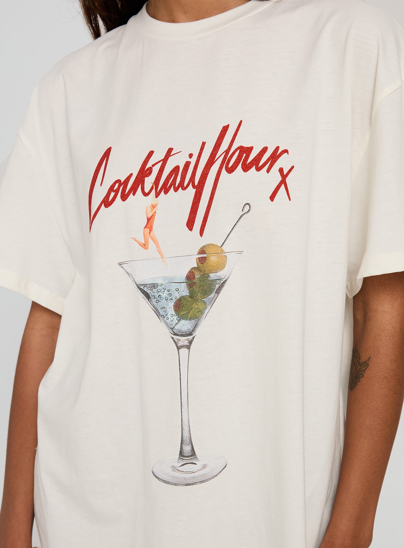 Unwind In Peace Oversized Tee White、mySite、solidvoid