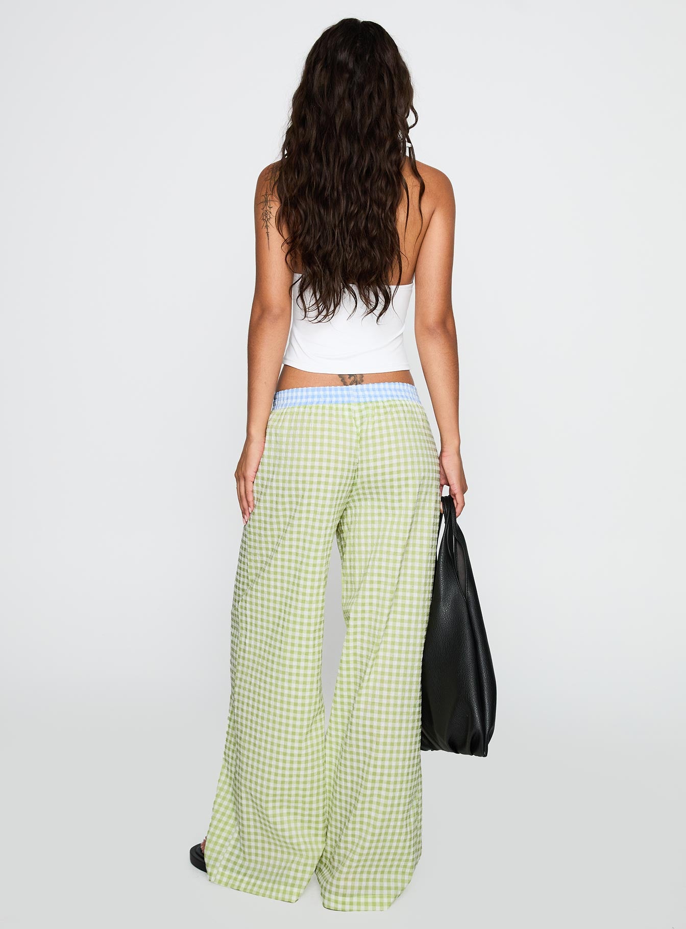 Neevie Wide Leg Pants Green、mySite、solidvoid