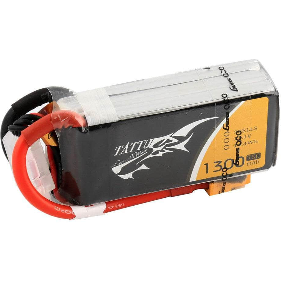  Tattu 11.1V 3S 1300mAh 75C LiPo Battery - XT60、mySite、merchandisen