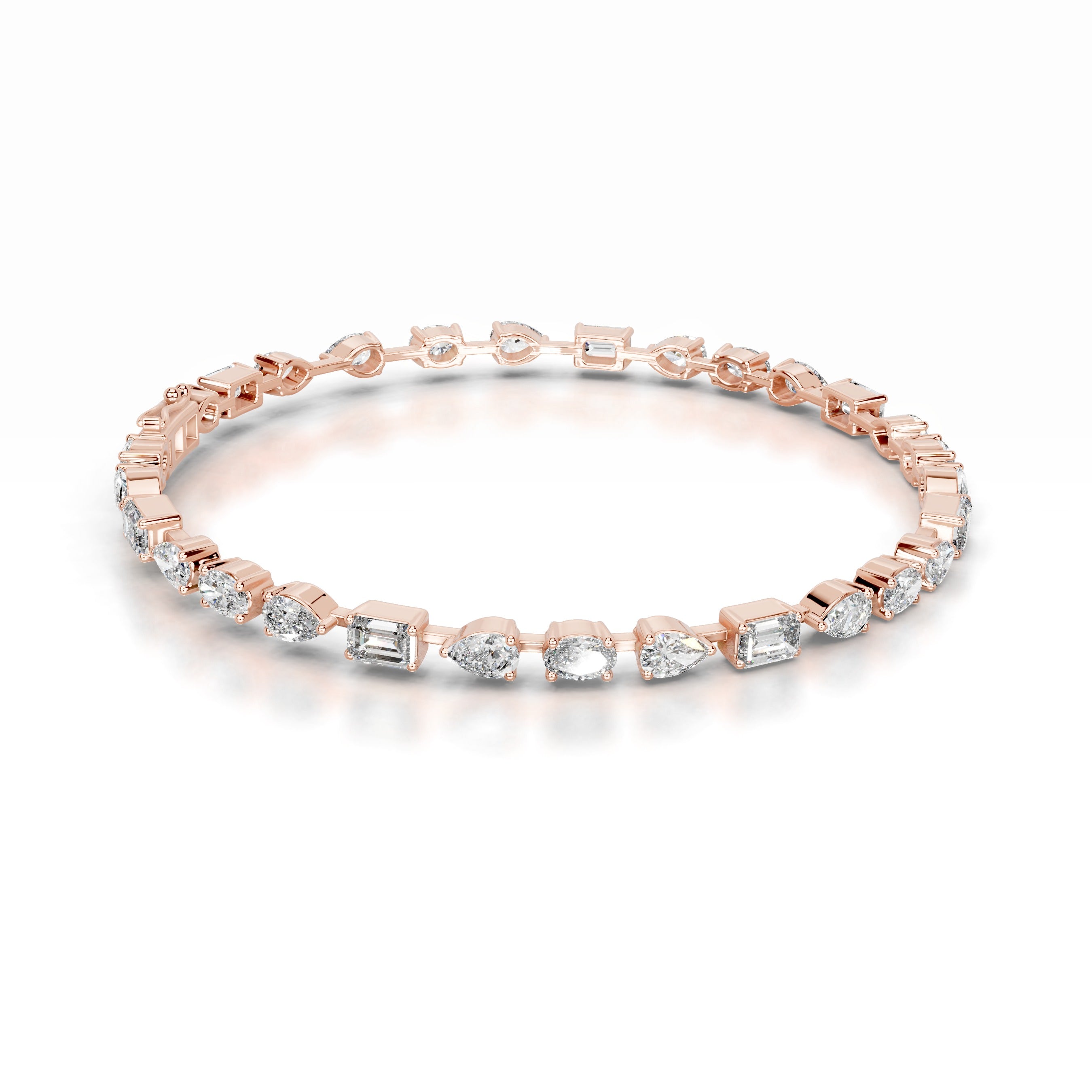 Victoria Diamond Tennis Bracelet - 14K Rose Gold、mySite、hinf8tx79