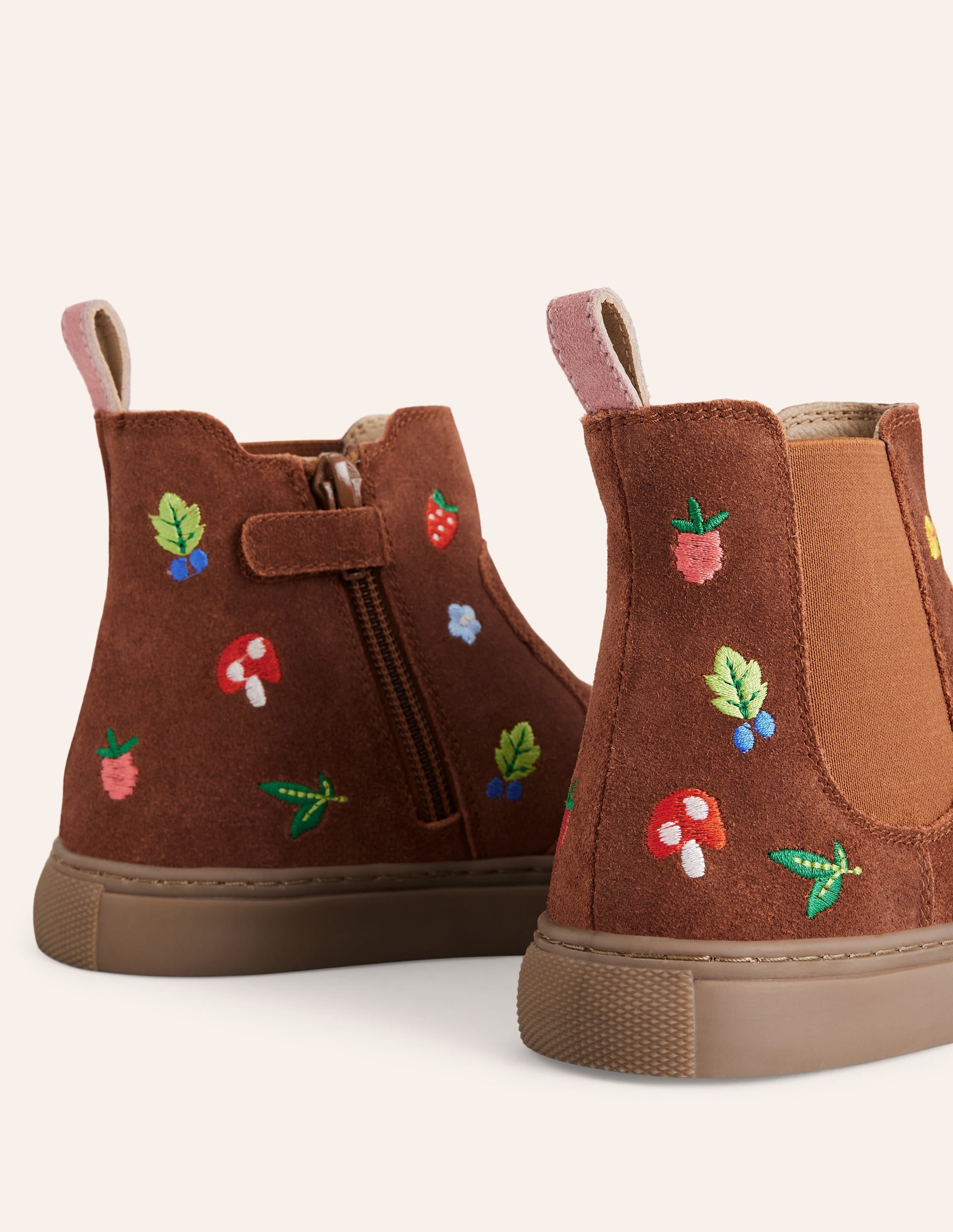 Embroidered Ankle Boot-Tan Embroidered Motifs、mySite、ashleygrahame