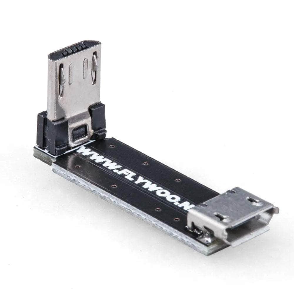  Flywoo 90° Micro Male to Micro Female USB Adapter Board、mySite、merchandisen