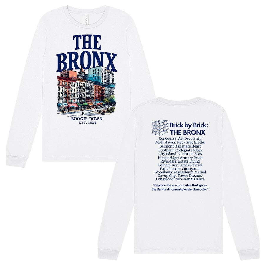 The Bronx – Boogie Down Architecture White Long Sleeve、mySite、vikingsvslions