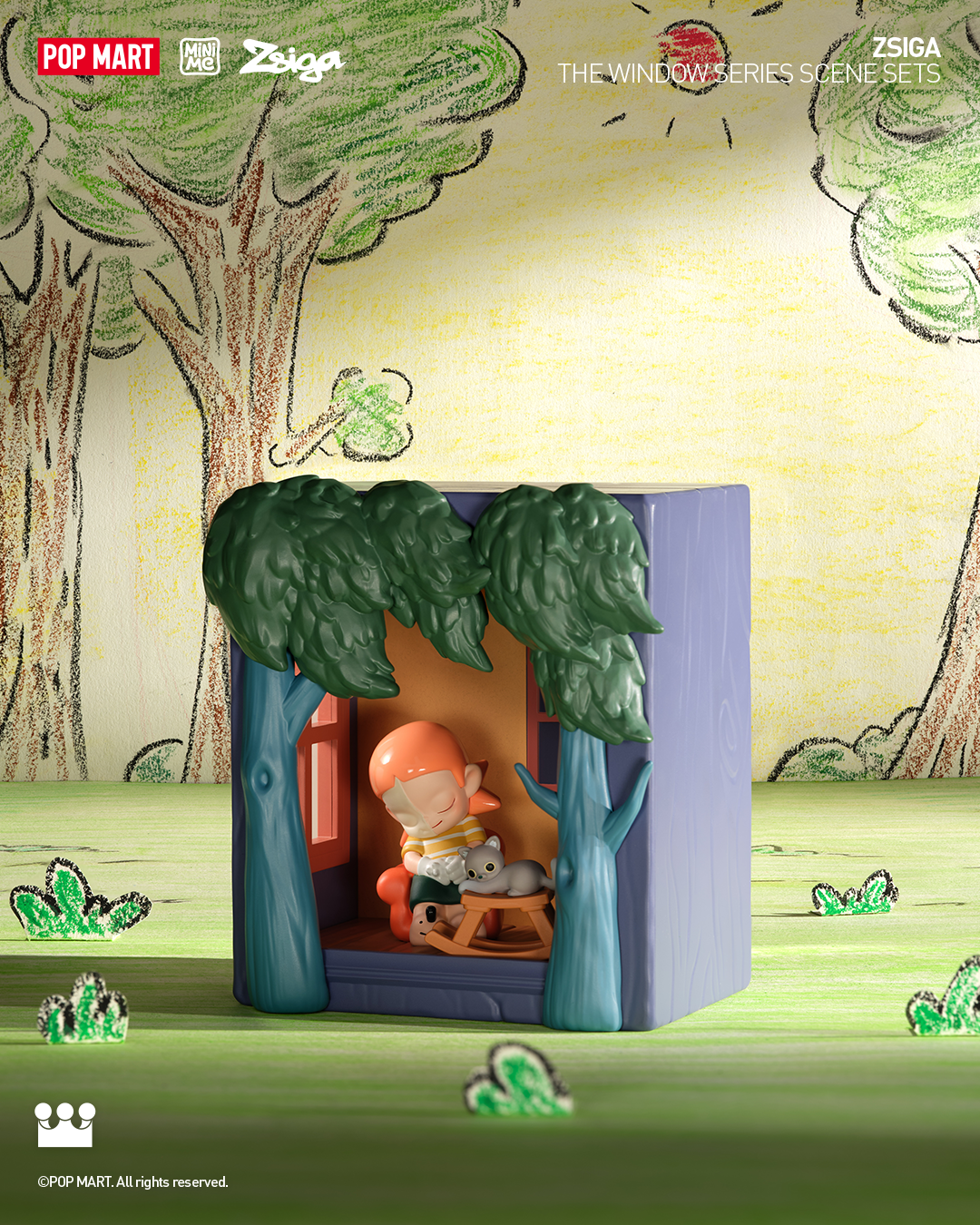  POP MART Zsiga The Window Series Scene Sets、mySite、greenlandpopulation