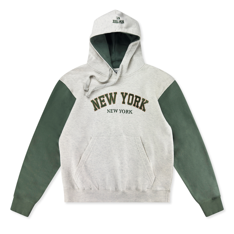NEW YORK, NEW YORK Dual-Color Applique Hoodies (S-2XL)、mySite、vikingsvslions