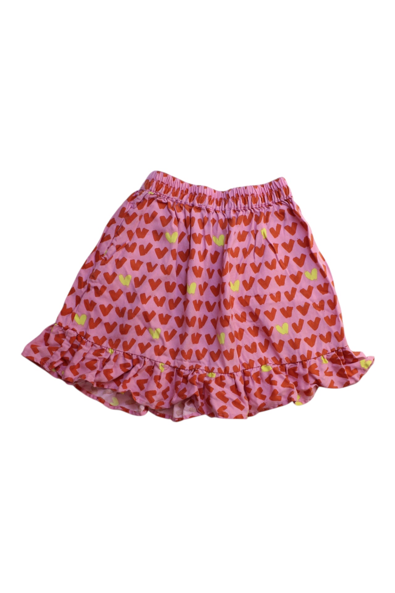 Stella McCartney Heart Print Ruffle Skirt 6T、mySite、g9winljtr