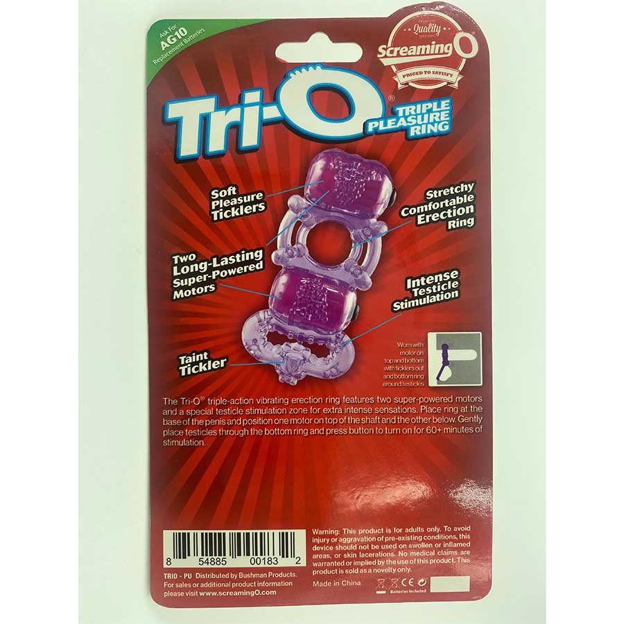 Screaming O Tri-O Dual Vibrating Cock and Ball Ring、mySite、bottomscart