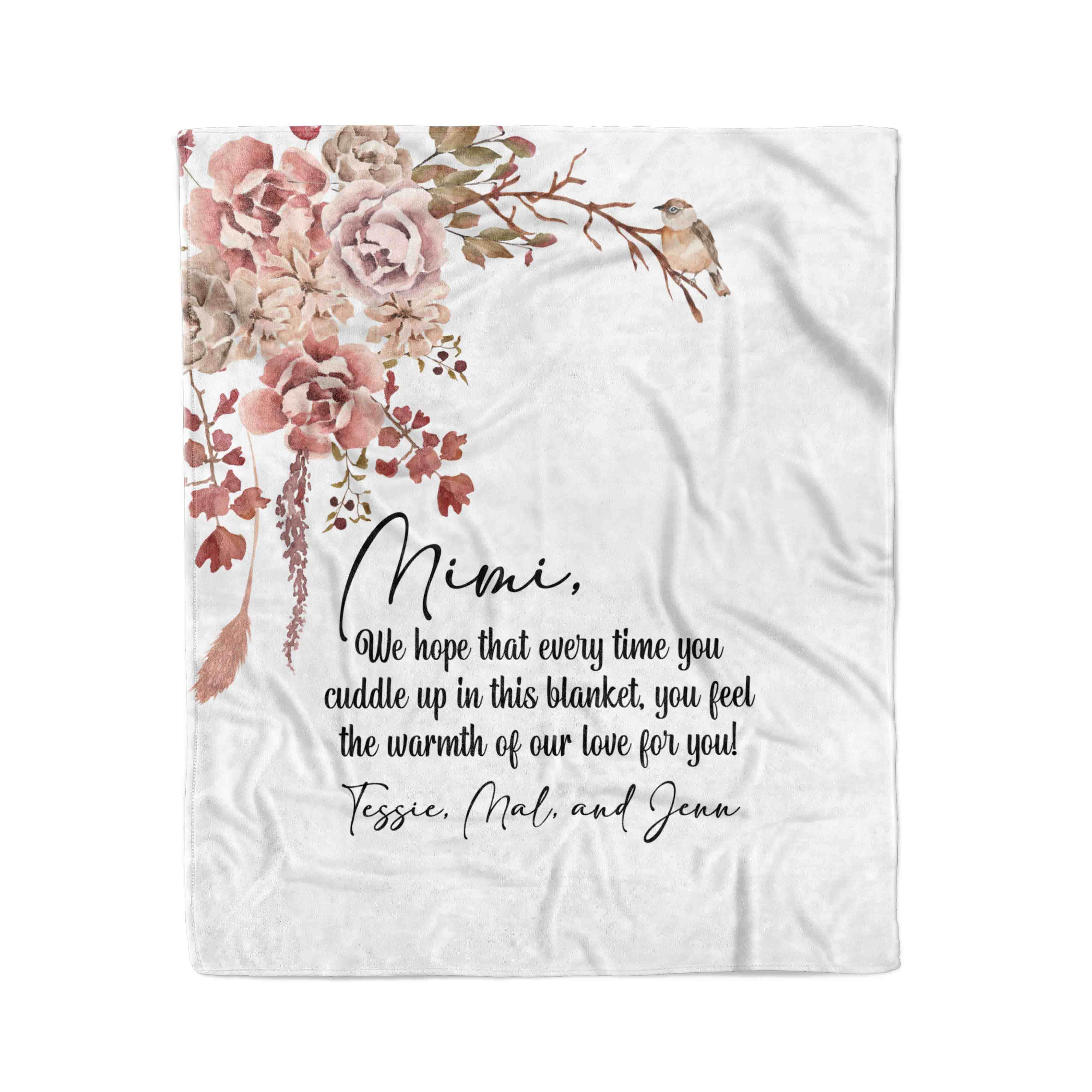  Personalized Blanket | Warm Note To Grandma、mySite、layawaytickets