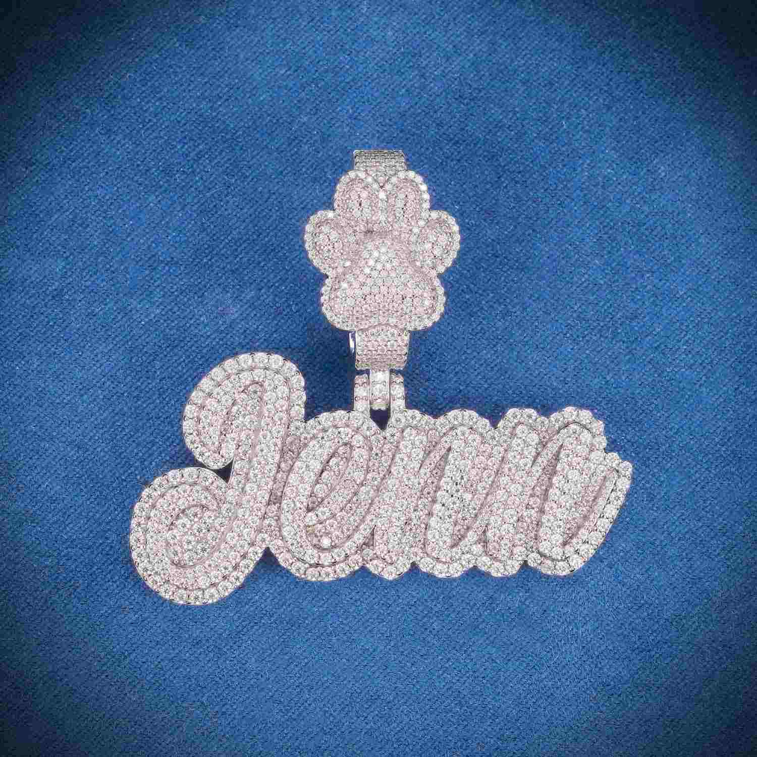 JENN Custom Name Moissanite Pendant 14K Gold、mySite、hinf8tx79