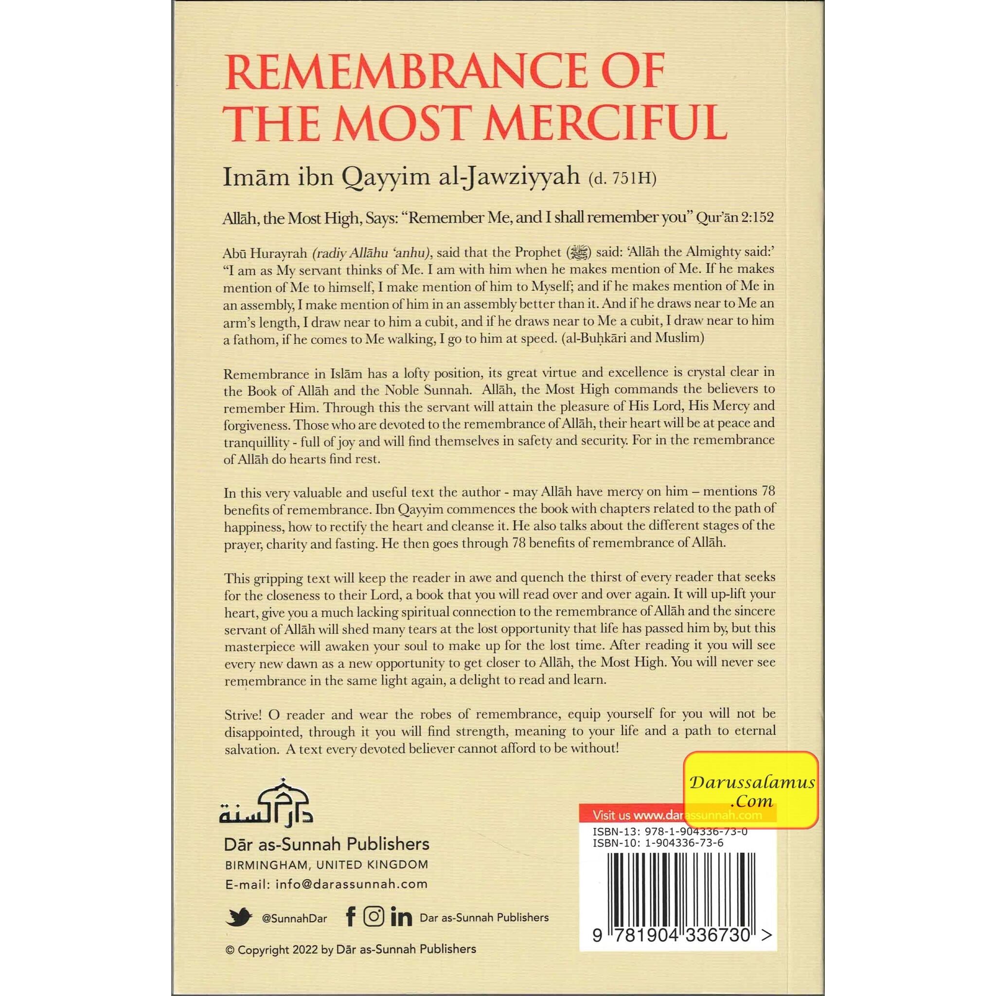 Remembrance of the Most Merciful by Imam Ibn Qayyim Al-Jawziyyah、mySite、topwebapps