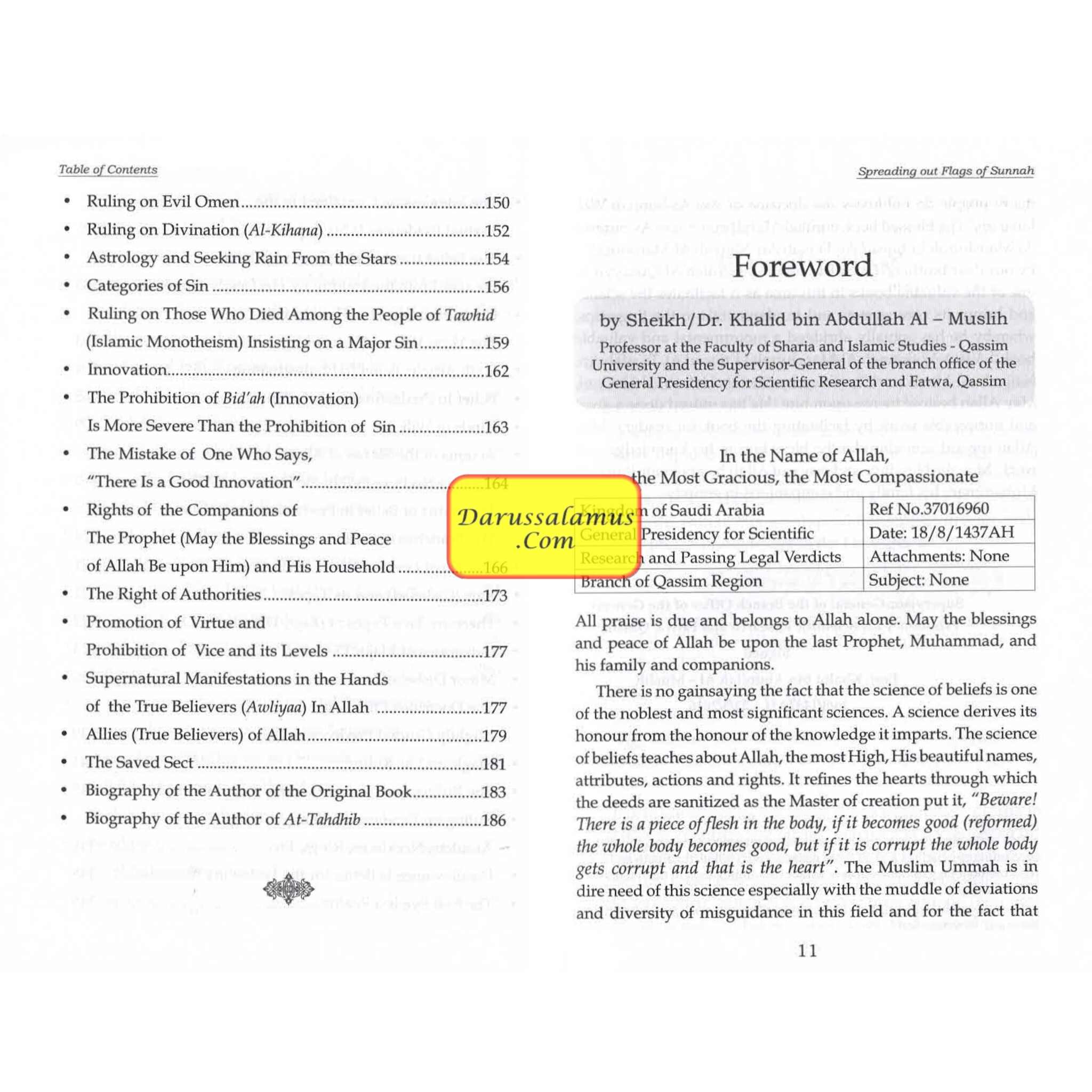 Spreading Out Flags Of Sunnah For the Belief of The Saved and Victorious Sect By Dr. Sulaiman bin Abdullah Alqusair、mySite、topwebapps