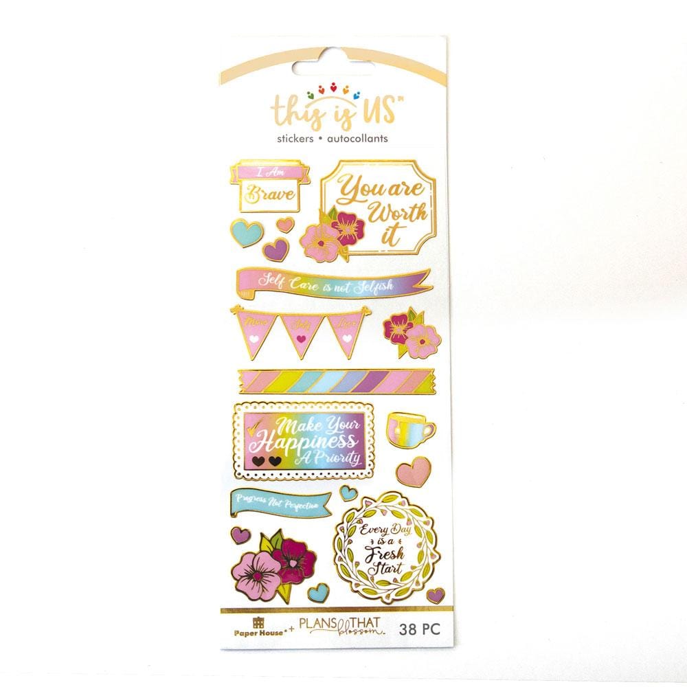  Decorative Stickers - Self Care Pastels Faux Enamel、mySite、ghnorth