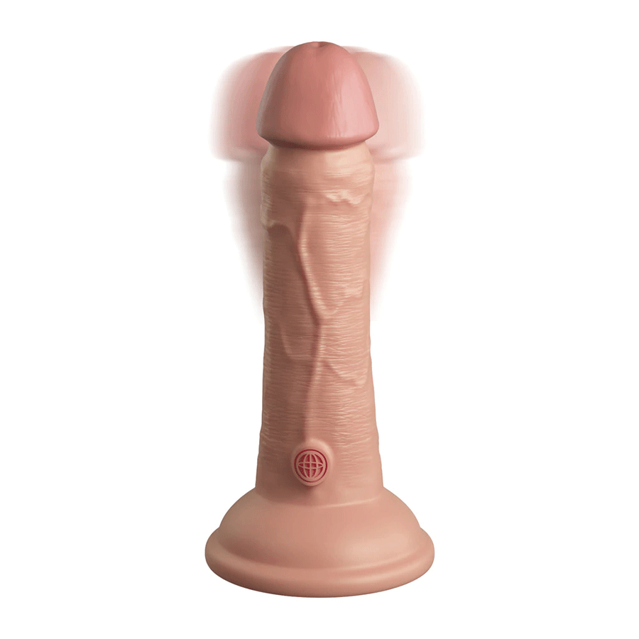 King Cock Elite 6 Inch Vibrating Silicone Dual Density Dong by Pipedream Products、mySite、bottomscart