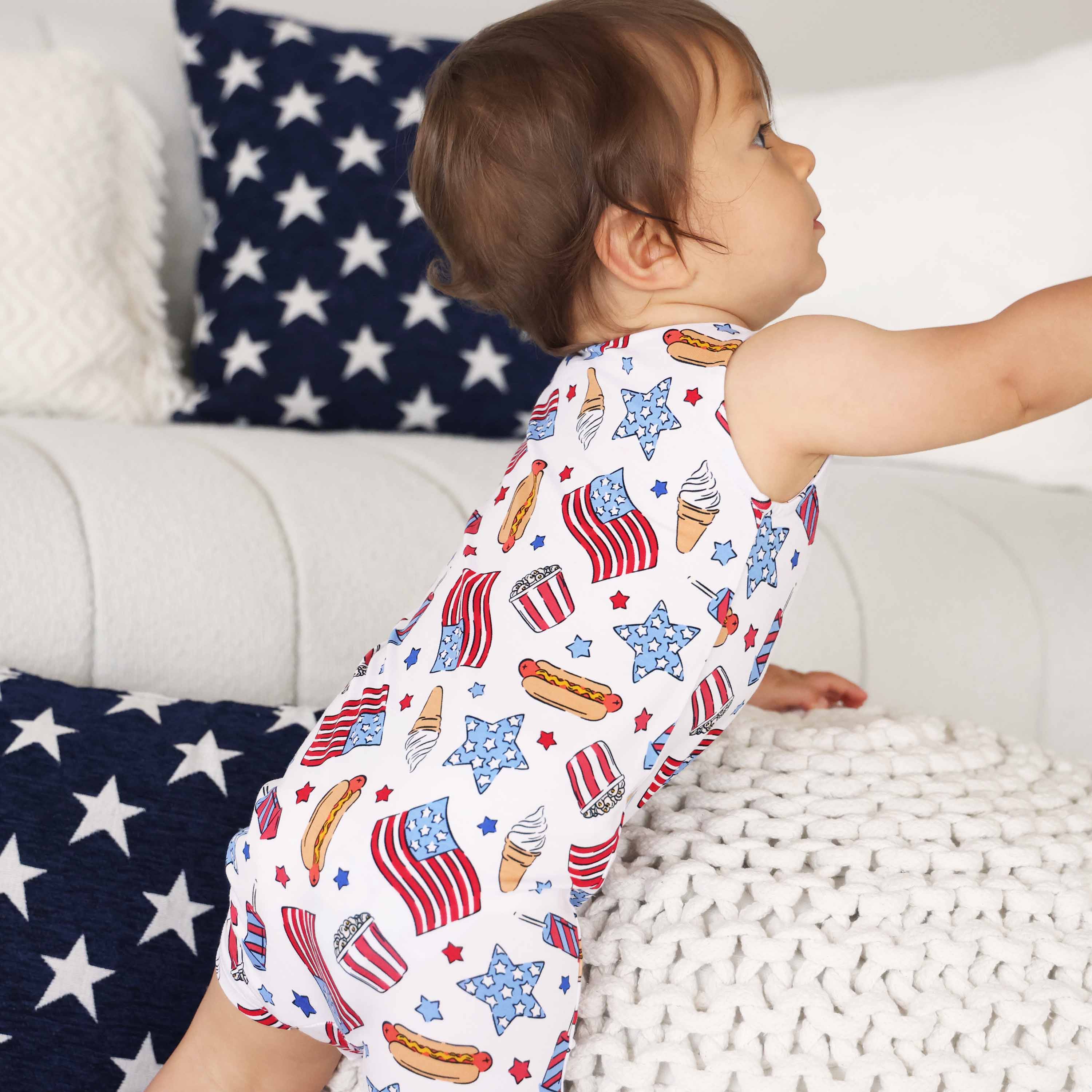  Sleeveless Snap Romper | Party in the USA Fireworks、mySite、layawaytickets