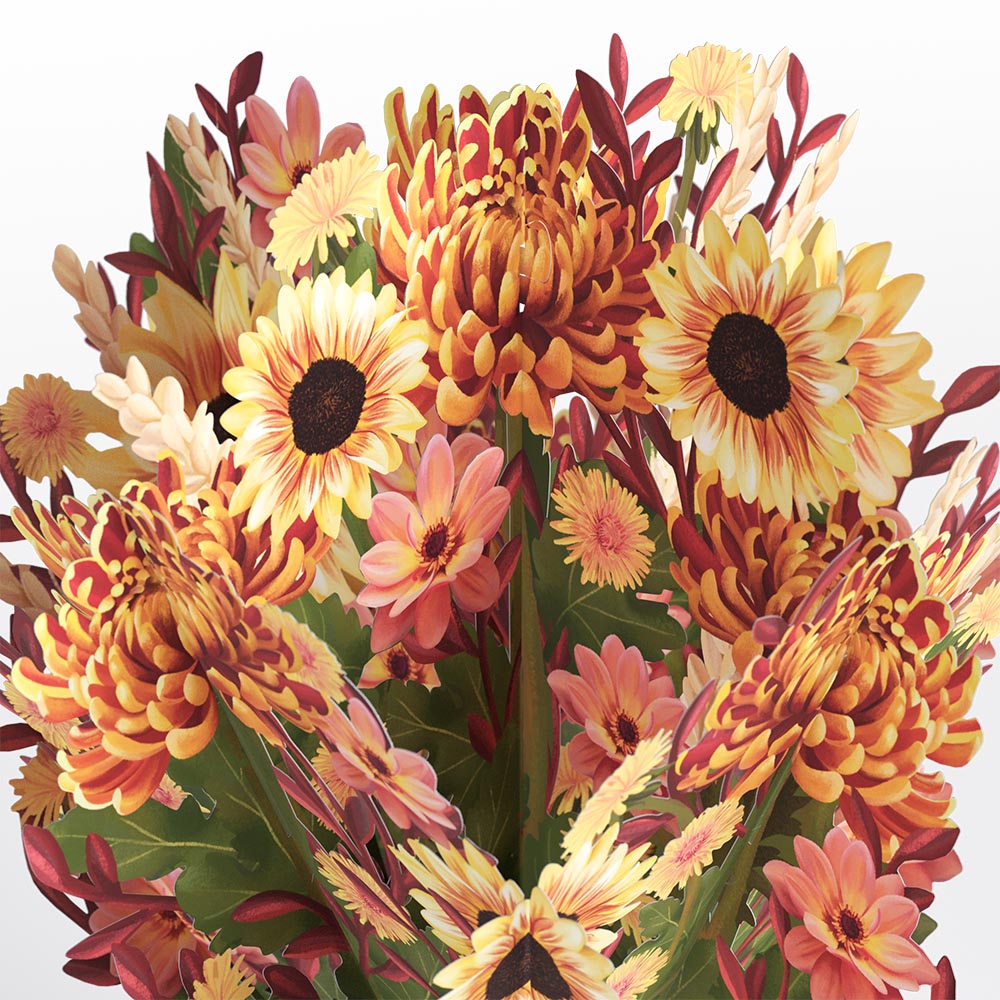 Thanksgiving Gratitude Pop-Up Card & Bouquet Bundle、mySite、solidvoid