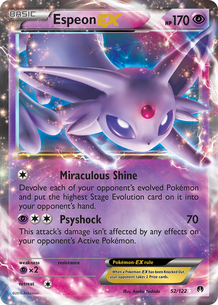 Espeon EX (52/122) XY: BREAKpoint、mySite、waistdrama