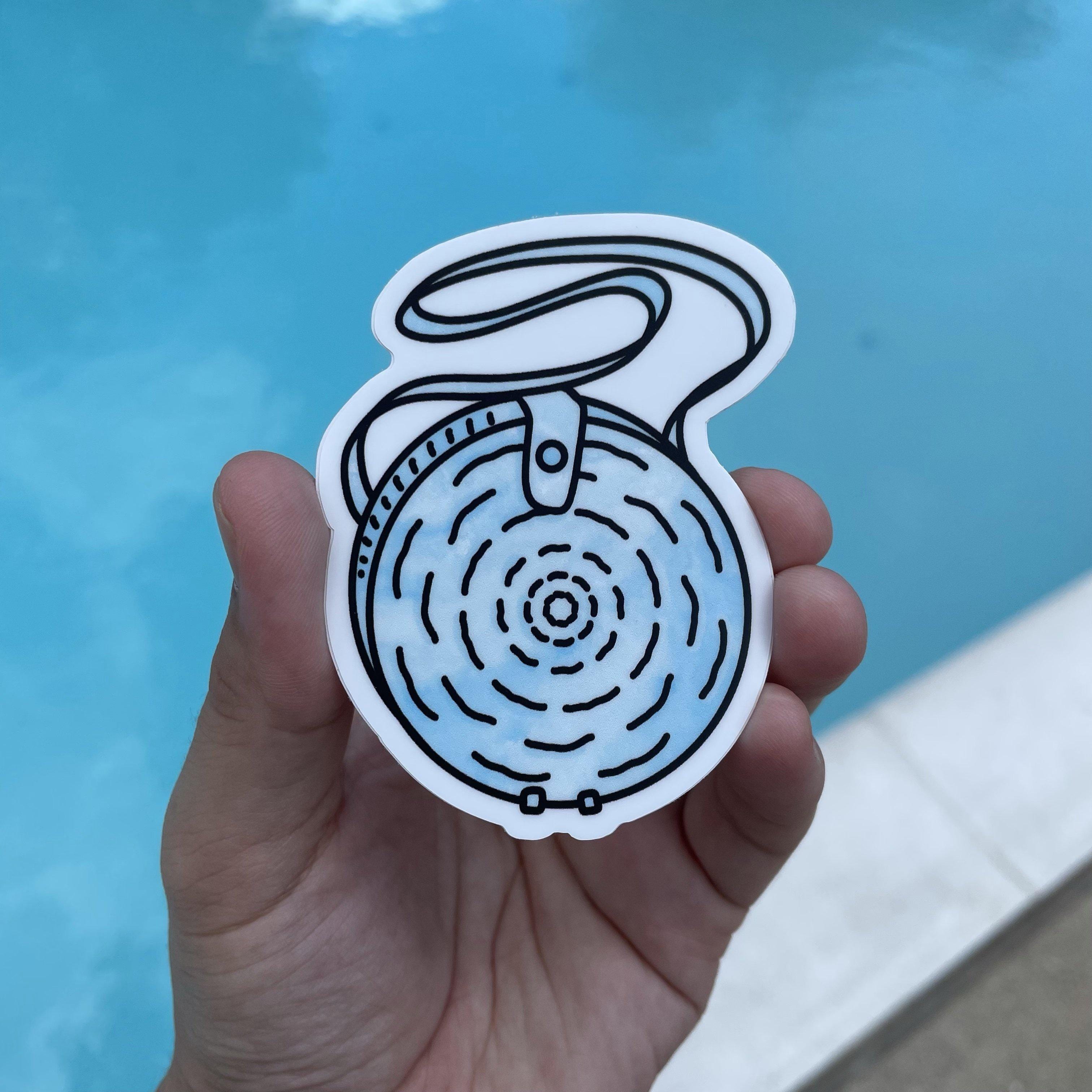  Blue Tie Dye Canteen Aesthetic Sticker、mySite、elrpsem3k