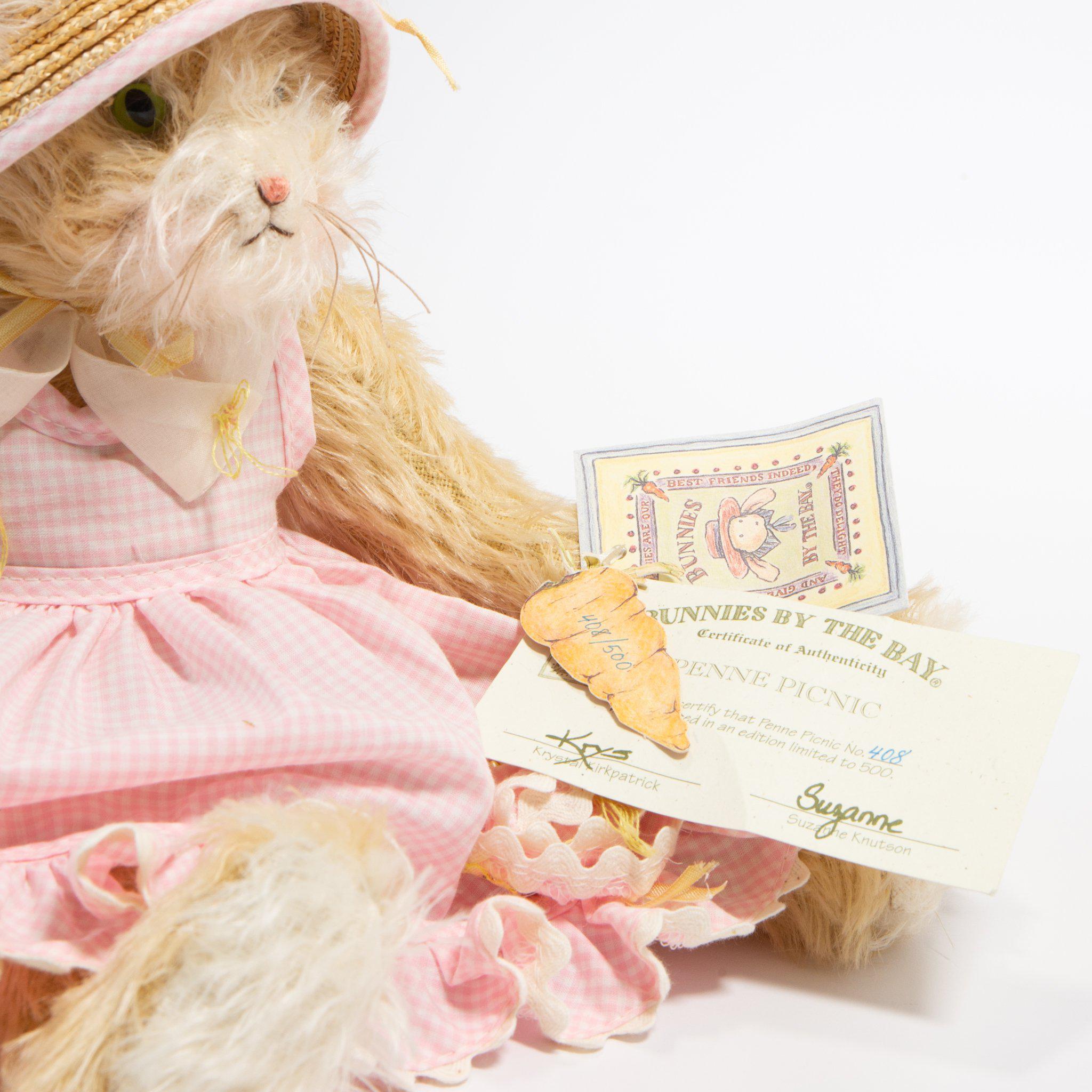 RETIRED - Hutch Studio Original - Penne Picnic Kitty Cat - One of A Kind、mySite、g9winljtr