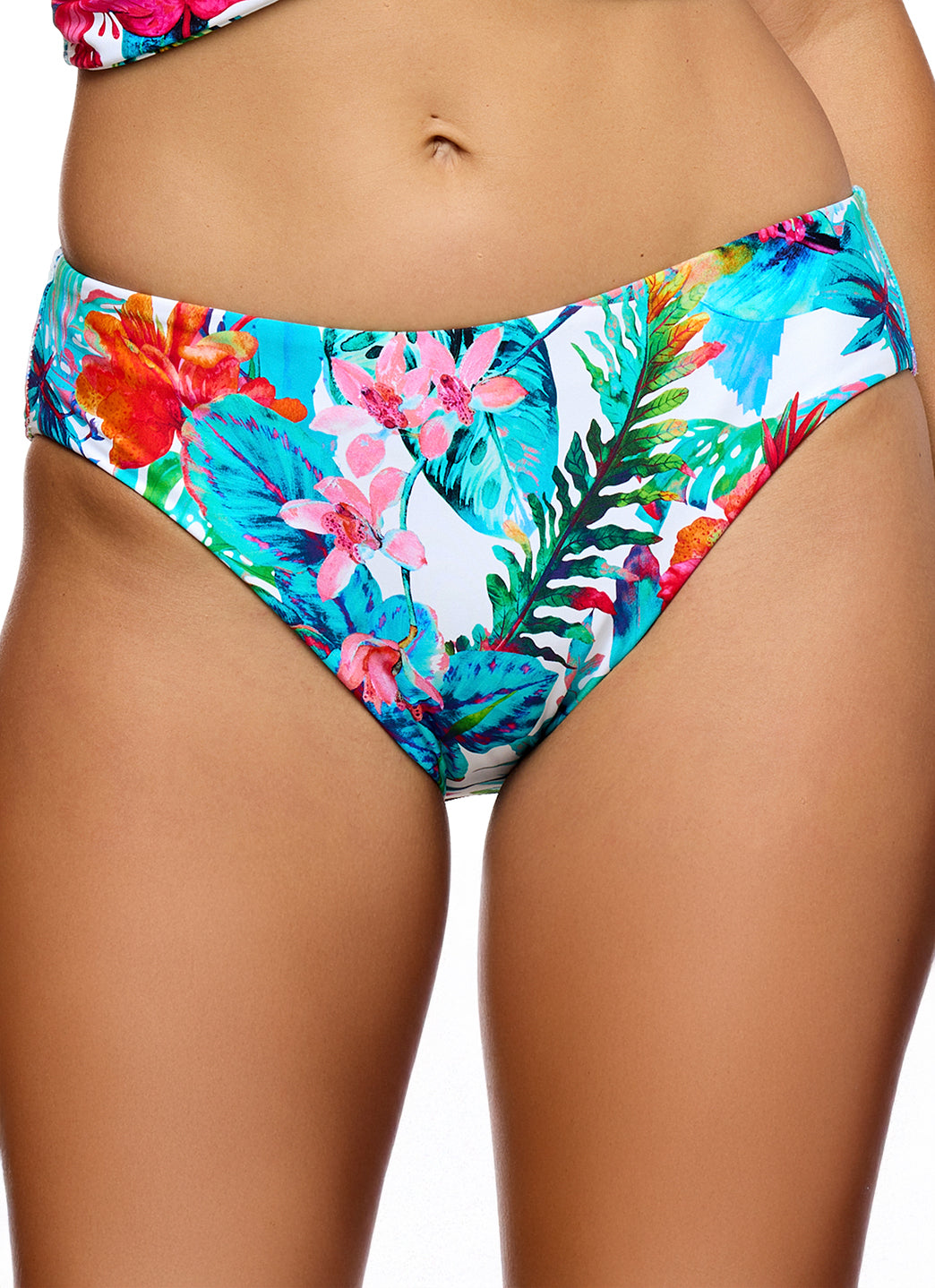 Next by Athena Women's Shoreside Botanik Midrise Retro Bikini Bottom、mySite、noshort