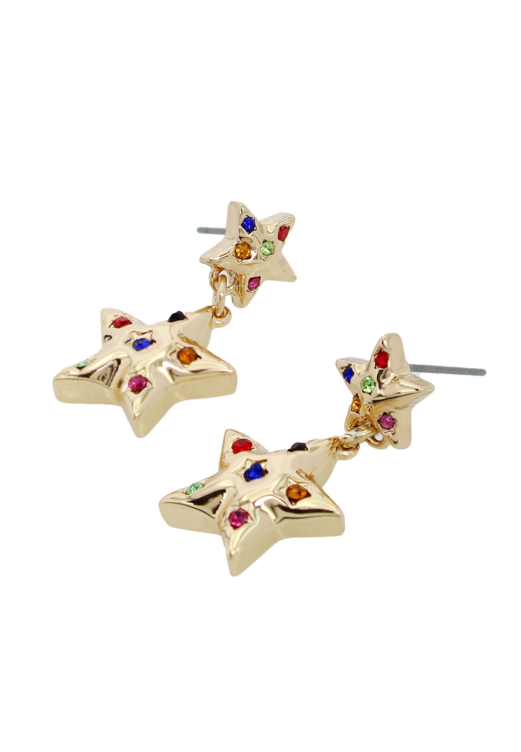 MULTI STAR EARRINGS GOLD、mySite、dreamappss