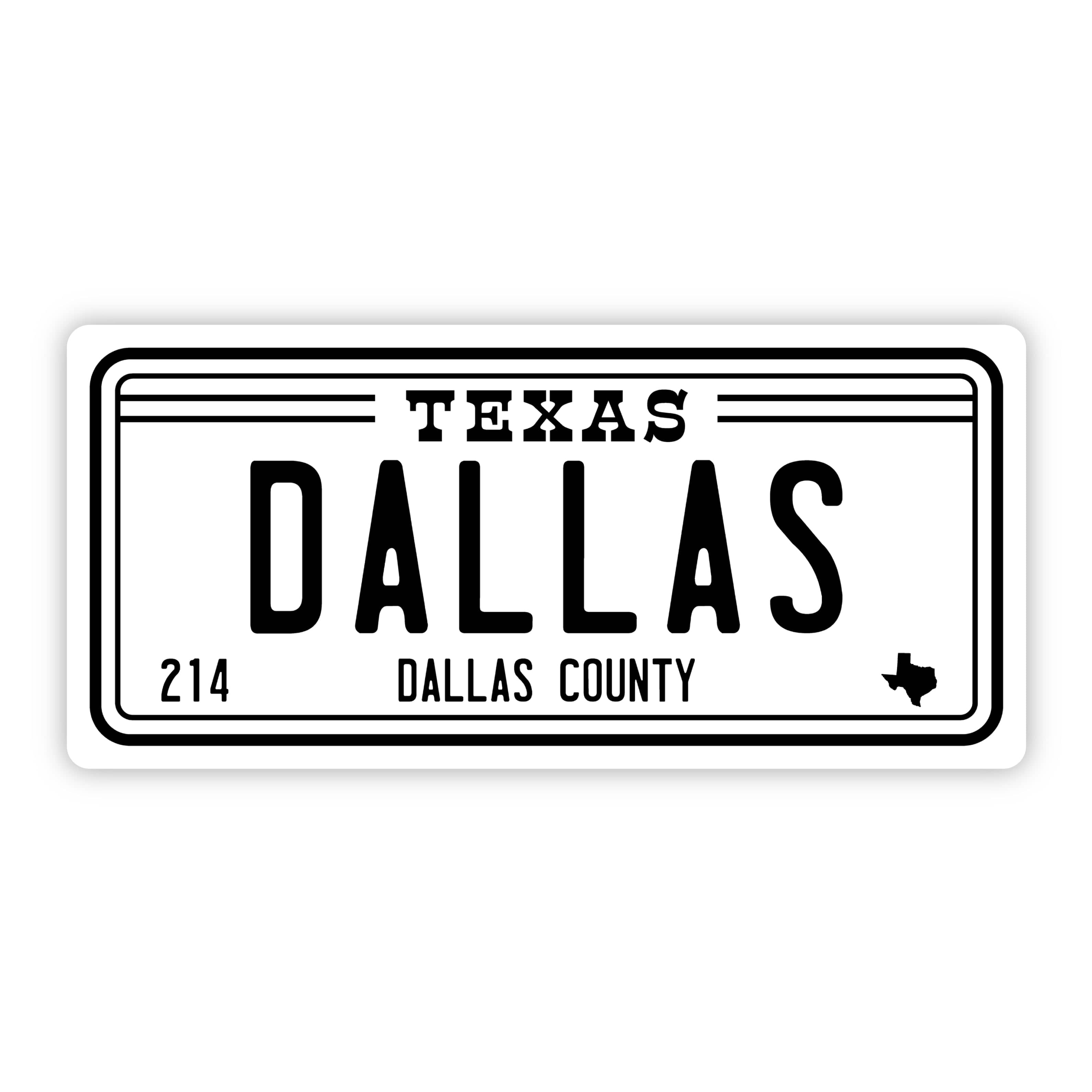  Dallas Texas 214 Bumper Sticker (5 inch)、mySite、elrpsem3k