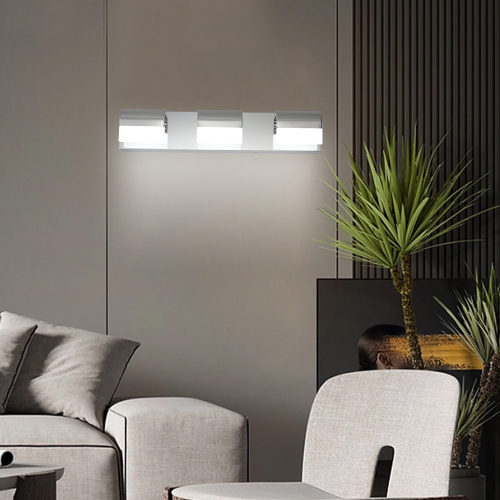 Modern Bathroom Vanity Lighting 6-Light LED Vanity Lights Over Mirror Bath Wall Lighting、、eastwooduniform