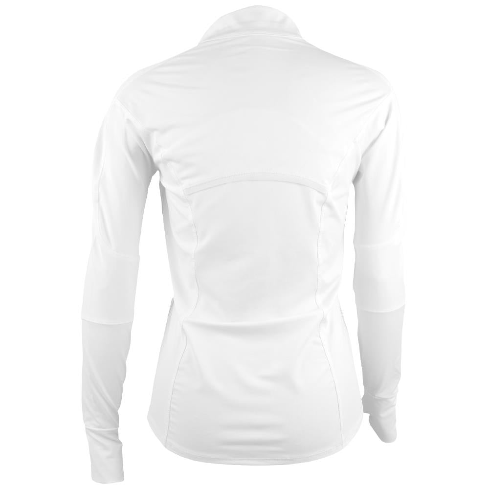 Lucky in Love Women's Essentials 1/4 Zip Longsleeve - White、mySite、neckold