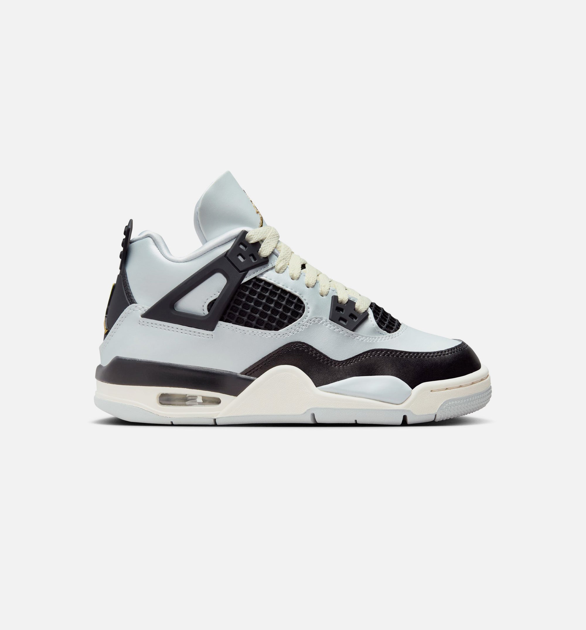 Air Jordan 4 Retro Platinum Gold Grade School Lifestyle Shoe - Pure Platinum/Metallic Gold/Black/Sail、mySite、dreamappss