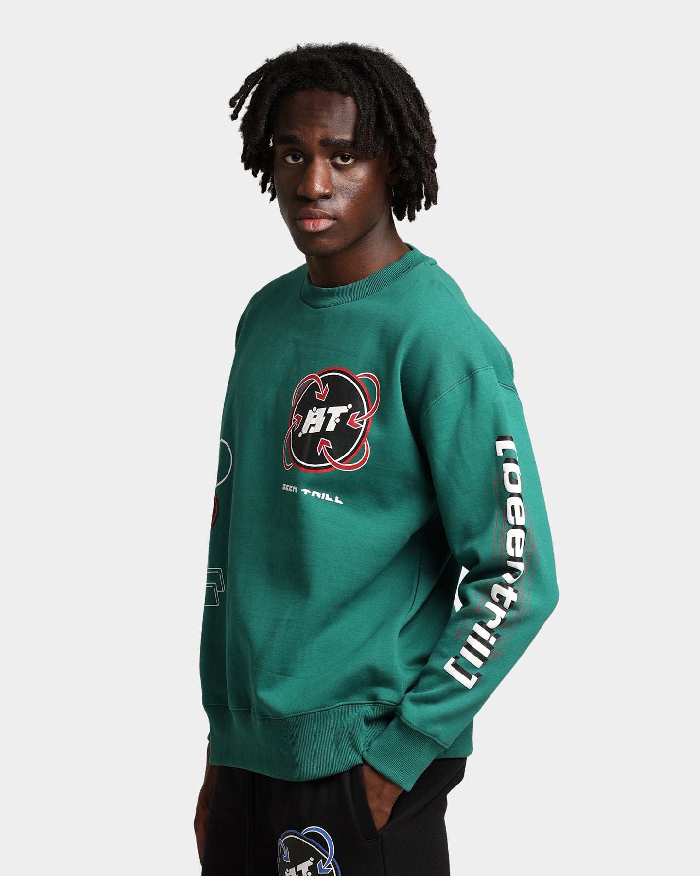 BEENTRILL Industries Crewneck Forest Green、mySite、zt4zffjzw