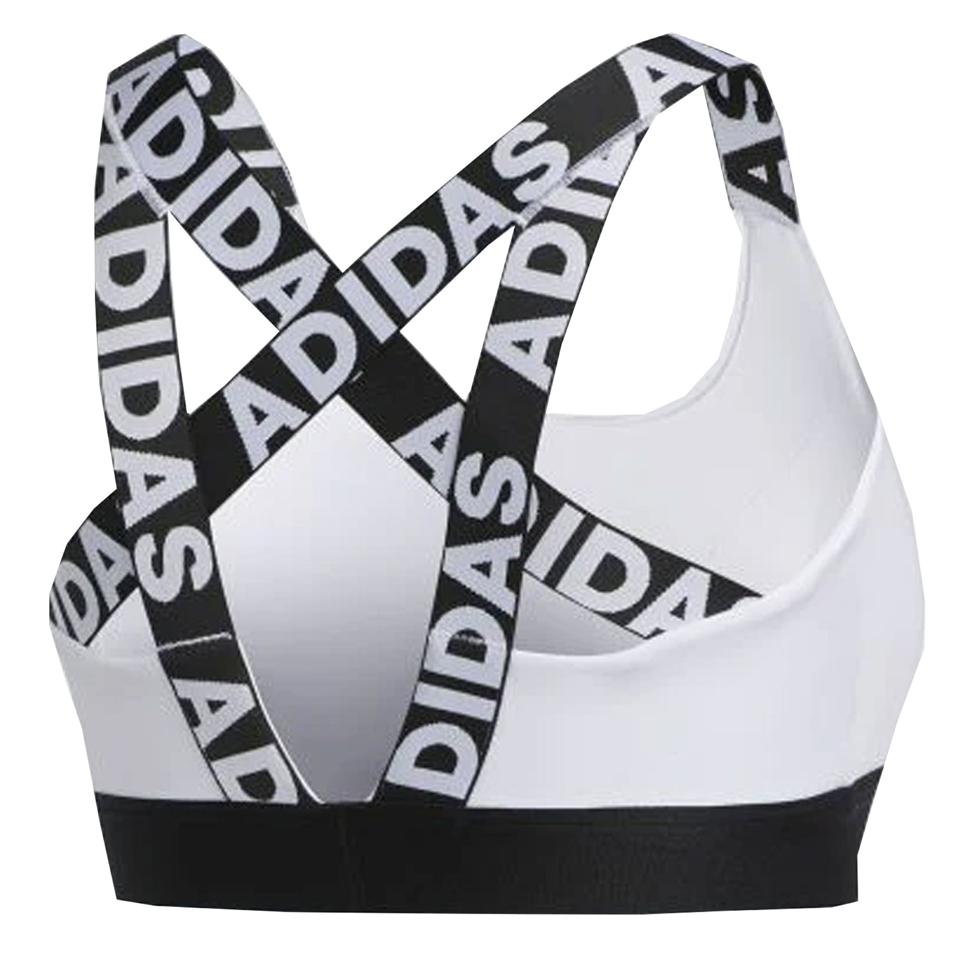 adidas Women's Don't Rest Branded Bra White/Black、mySite、bottomscart